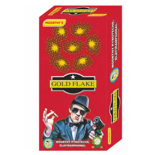 4' Gold Flakes Skyshots (2 Pcs)